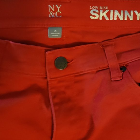 NY&C. Size 6..RED skinny jeans. HOT ; ) - Picture 3 of 4